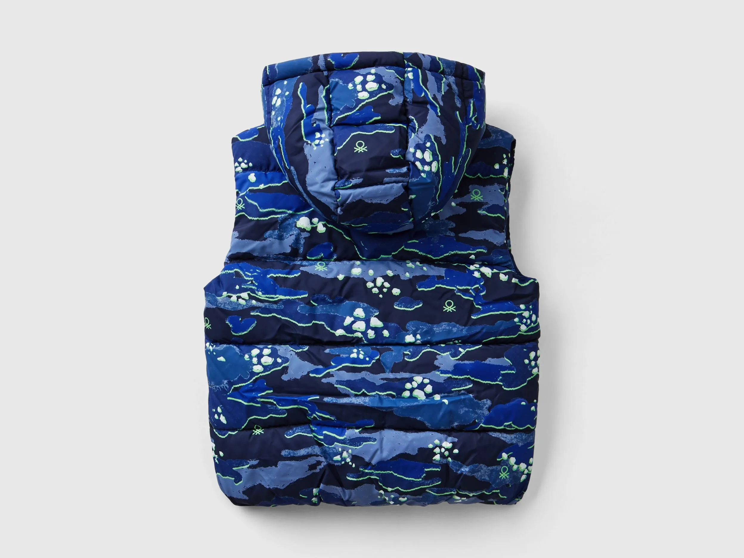 Padded camouflage vest - Multi-color | Benetton