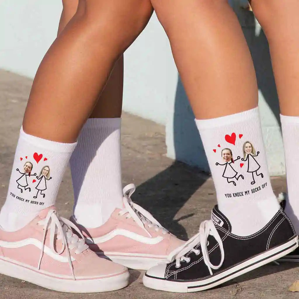 Personalized Photo Socks for a Valentine's Day Gift