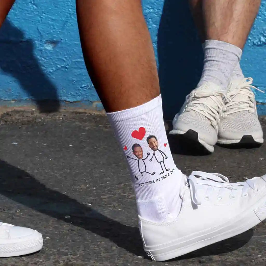 Personalized Photo Socks for a Valentine's Day Gift