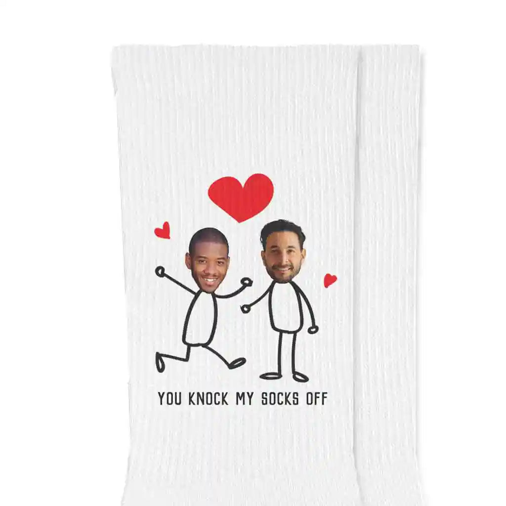 Personalized Photo Socks for a Valentine's Day Gift