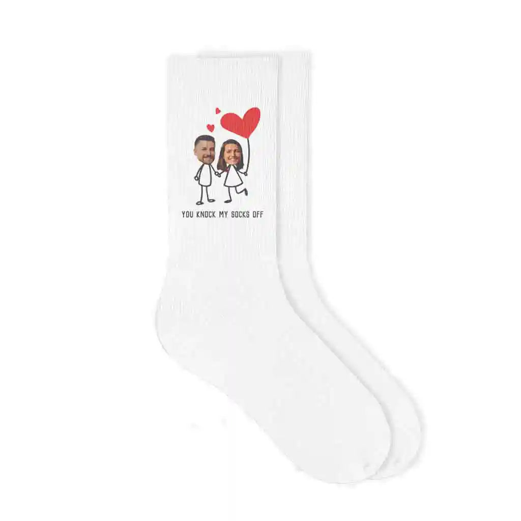 Personalized Photo Socks for a Valentine's Day Gift