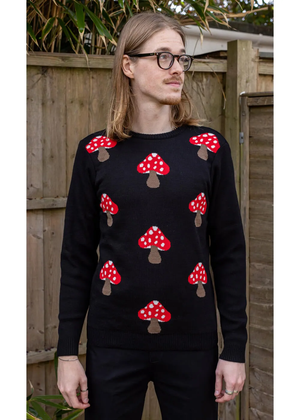 Run & Fly Mushroom Jumper Black