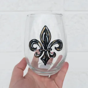 Saints Hand-Painted Wine Glass