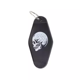 Skulled Keyring Black