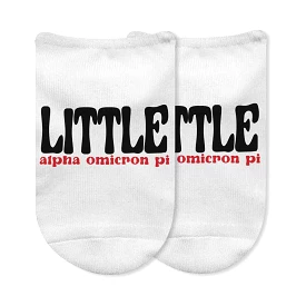 Sorority No Show Socks for LITTLES