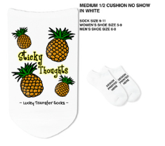 Sticky Thoughts - Lucky Transfer Socks with Pineapples - SG