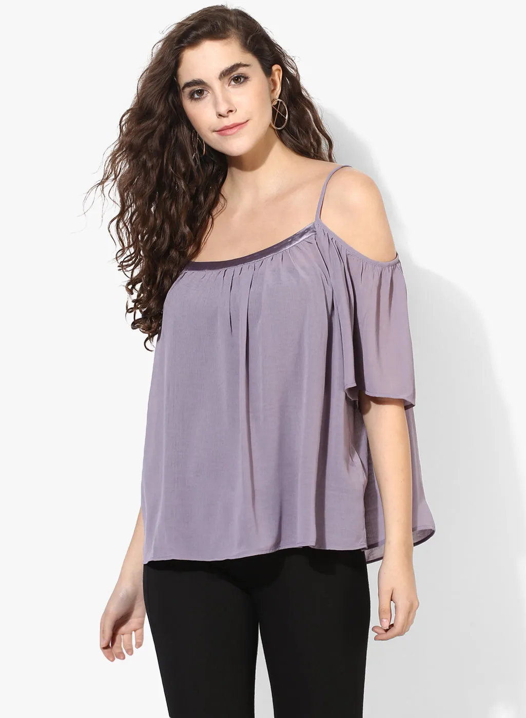 Strappy Cold-Shoulder Top