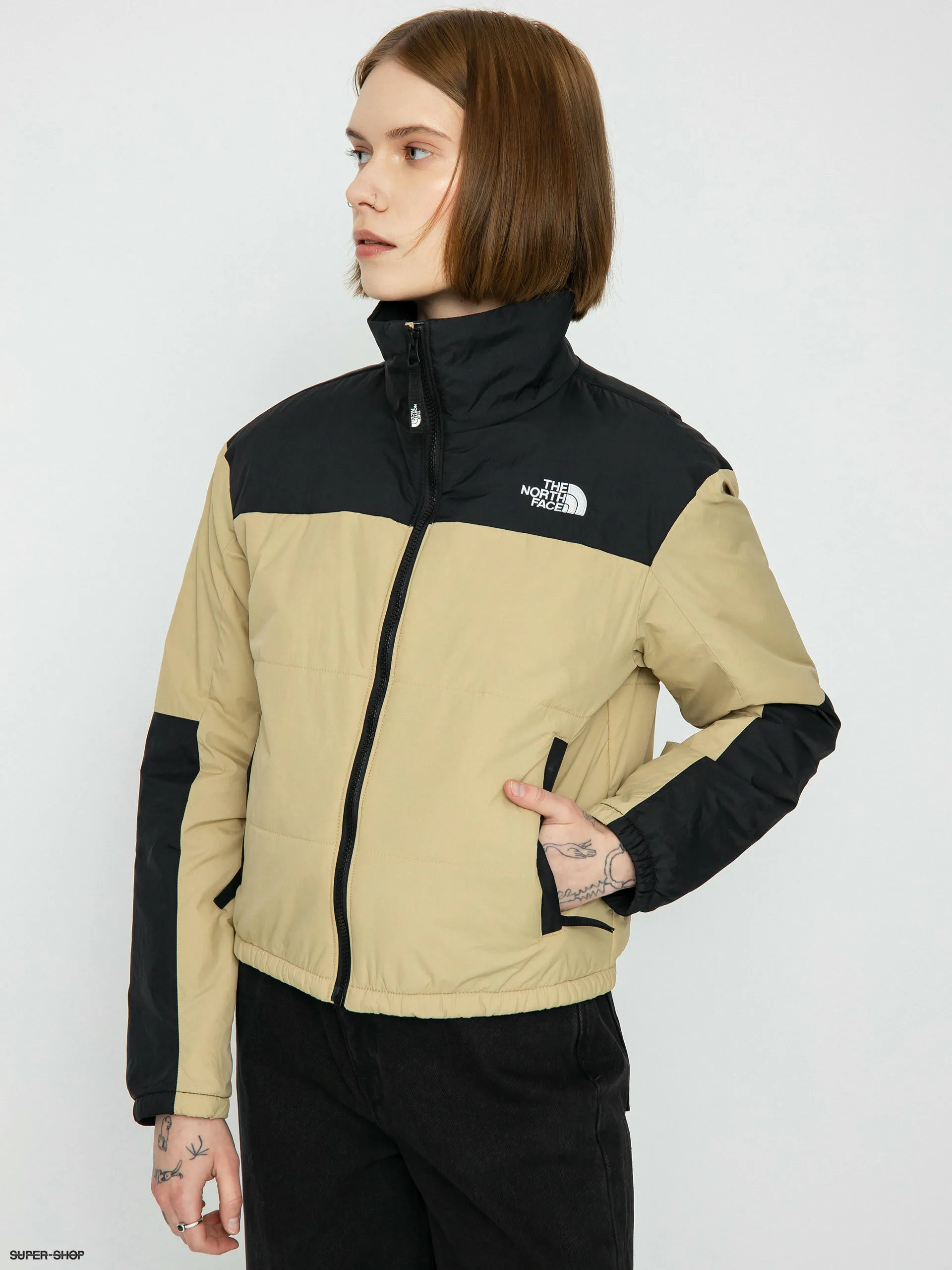 The North Face Guniwei Puffer Jacket Wmn (khaki stone/tnf black)