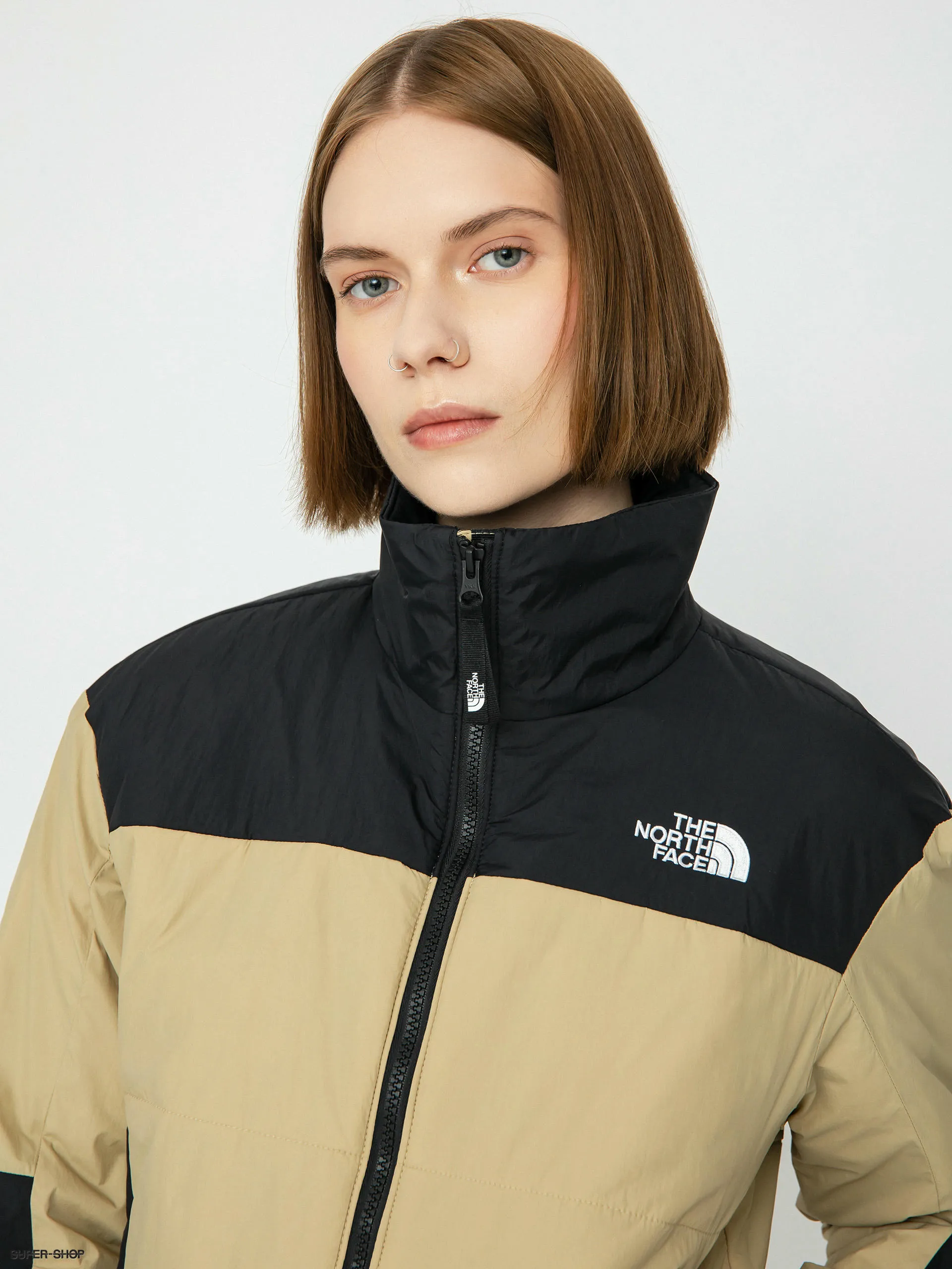 The North Face Guniwei Puffer Jacket Wmn (khaki stone/tnf black)