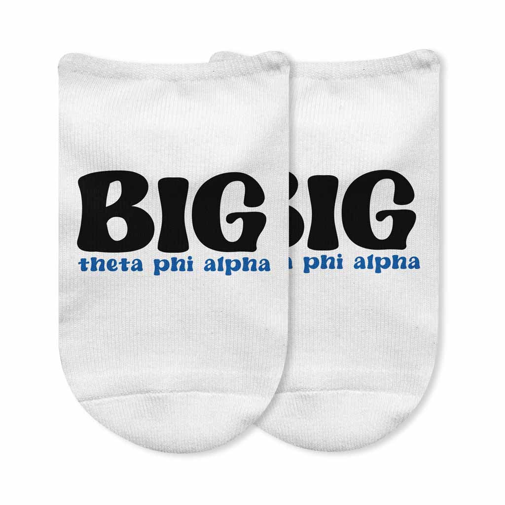 Theta Phi Alpha No Show Socks for Bigs and Littles