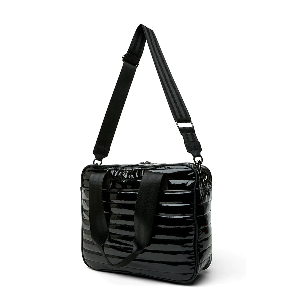 Think Royln SPORTY SPICE PICKLEBALL BAG Black Patent