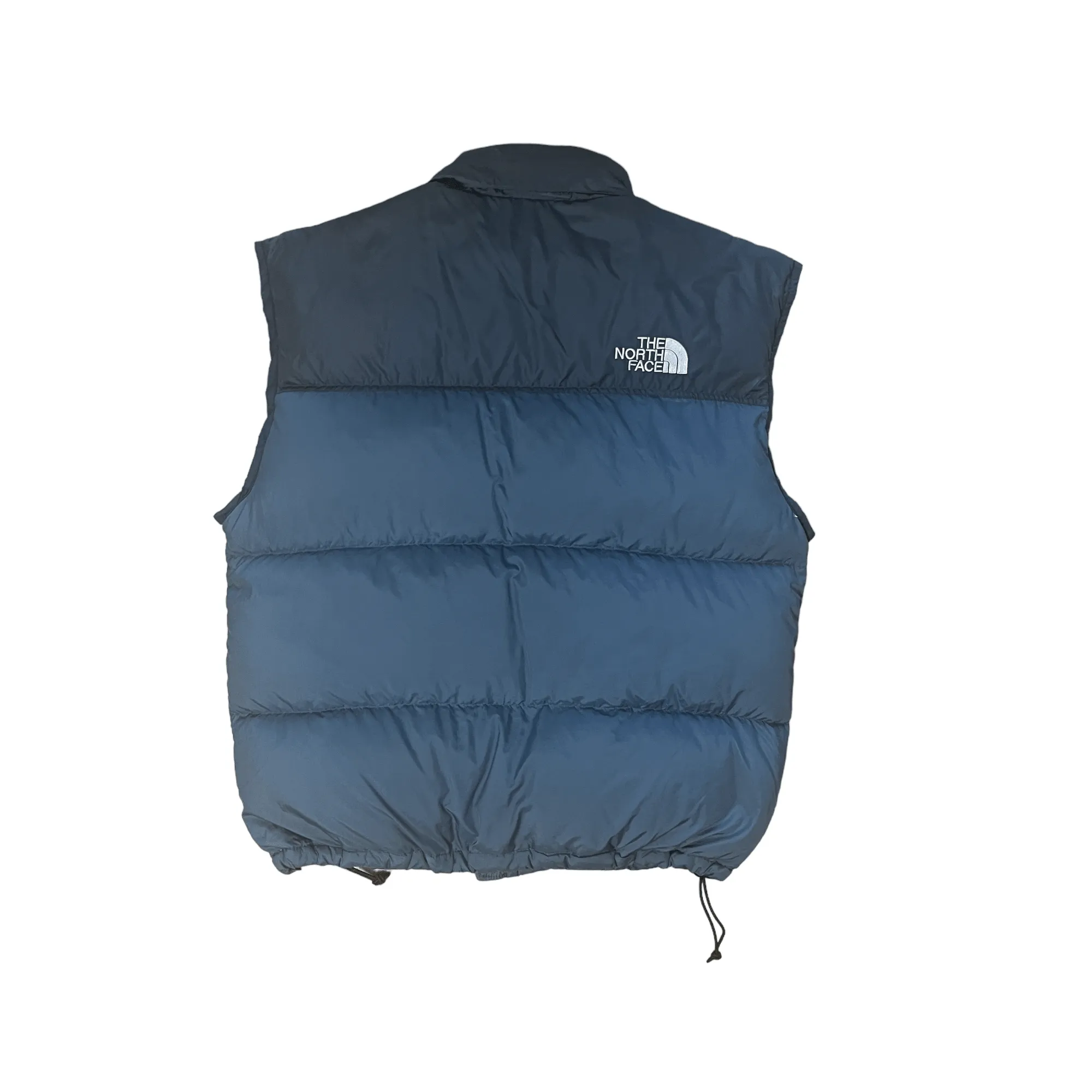 Vintage Blue The North Face (TNF) Puffer Gilet - Large