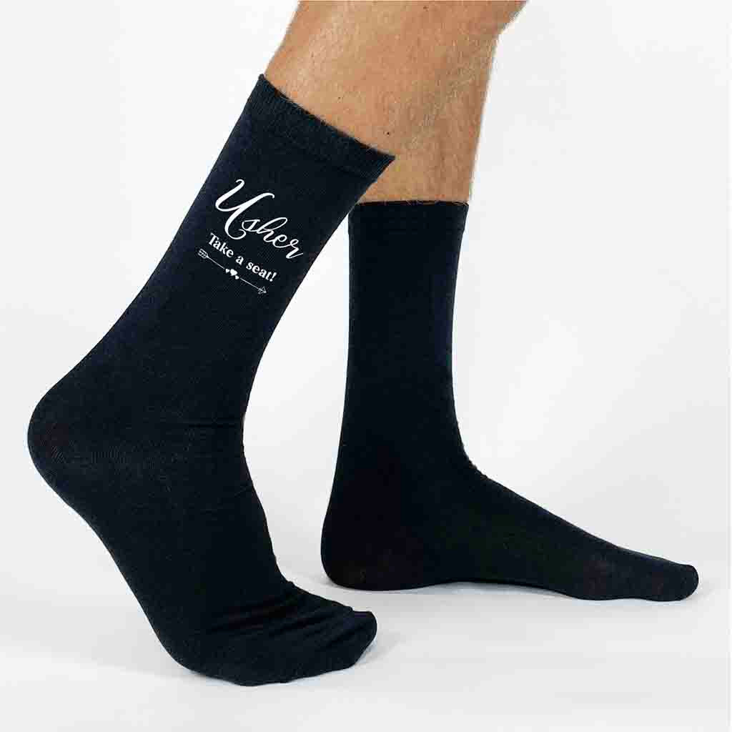 Wedding Party Socks for the Wedding Usher