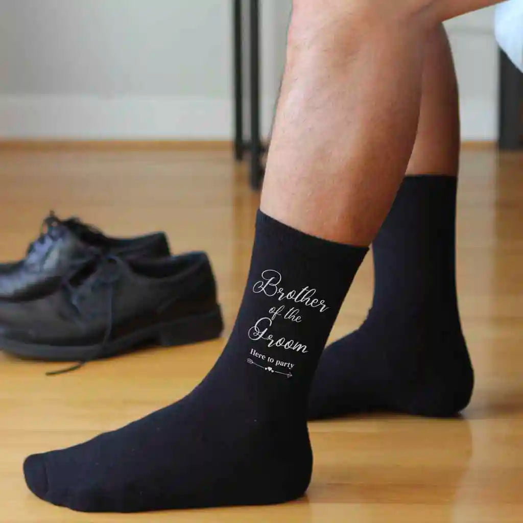 Wedding Socks for the Brother of the Groom